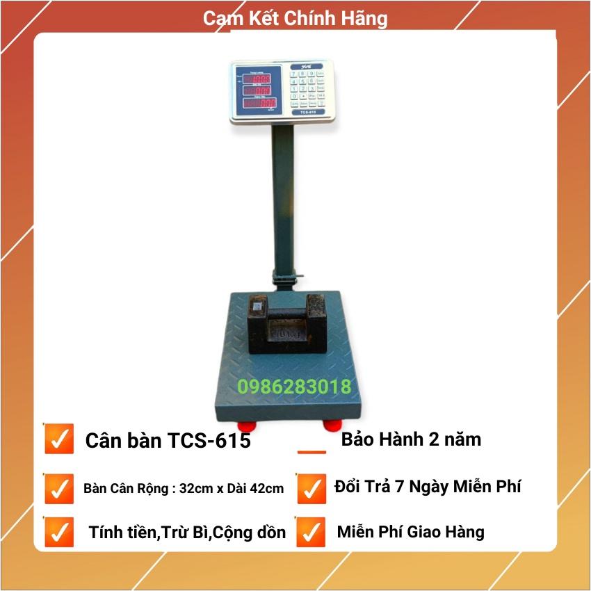 Cân điện tử tính tiền cân bàn TCS - 615 ( 100KG &amp;amp; 150KG ) dùng cho cân hàng hóa kho bãi