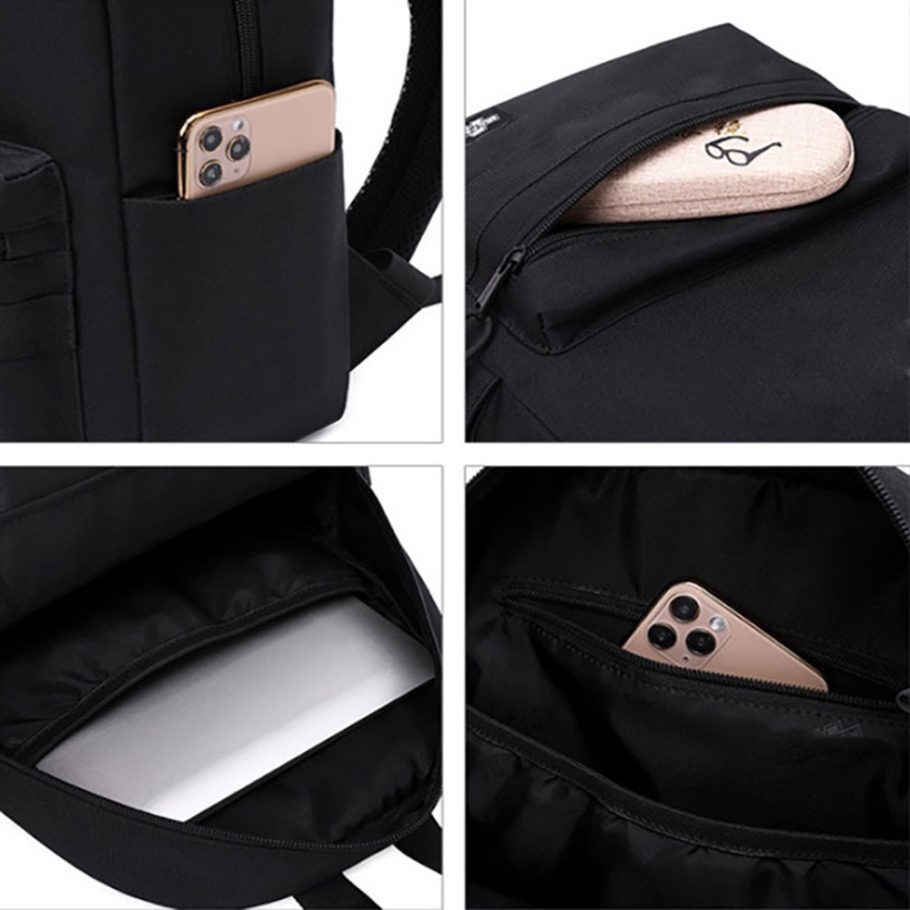 Balo - cặp sách Ulzzang Basic B097 vải Oxford nhỏ đi học, đi làm, du lịch, đựng laptop Unisex nam nữ phong cách thời trang, cá tính