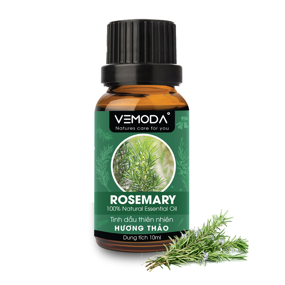 Tinh dầu Hương thảo cao cấp. Rosemary Essential Oil. Tinh dầu xông phòng giúp khử mùi kháng khuẩn, tăng cường sức đề kháng, giảm căng thẳng. Tinh dầu thơm phòng cao cấp Vemoda