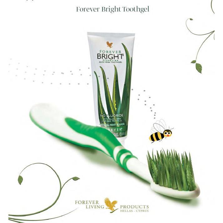 Combo 2 Tuýp Kem Đánh Răng Lô Hội Forever Bright Toothgel 130g/tuýp