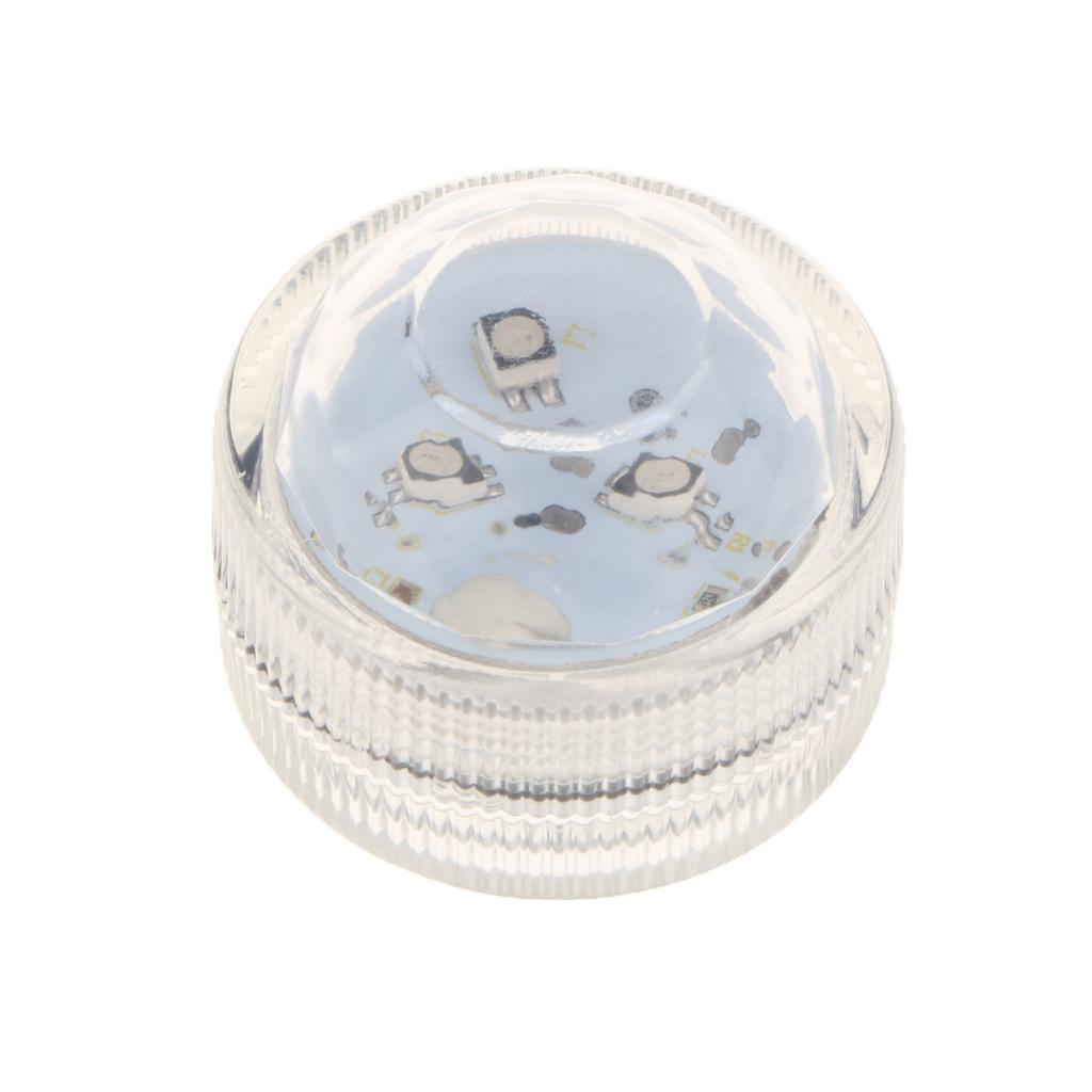 10 Pieces Waterproof Submersible LED Tea Lights Underwater Light Warm White