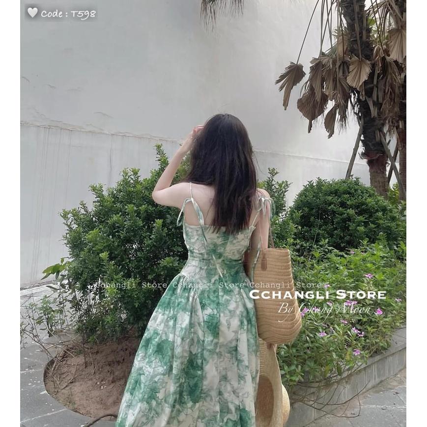 VÁY ĐI CHƠI, VÁY TƠ LOANG 2 LỚP 2S NHÚM NGỰC CỰC HOT