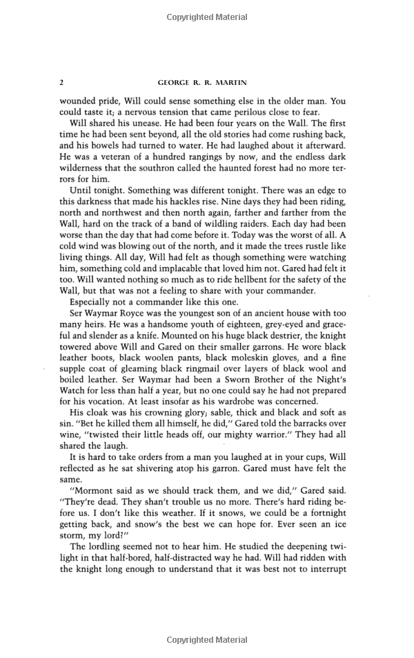 A Song Of Ice And Fire 1: A Game Of Thrones