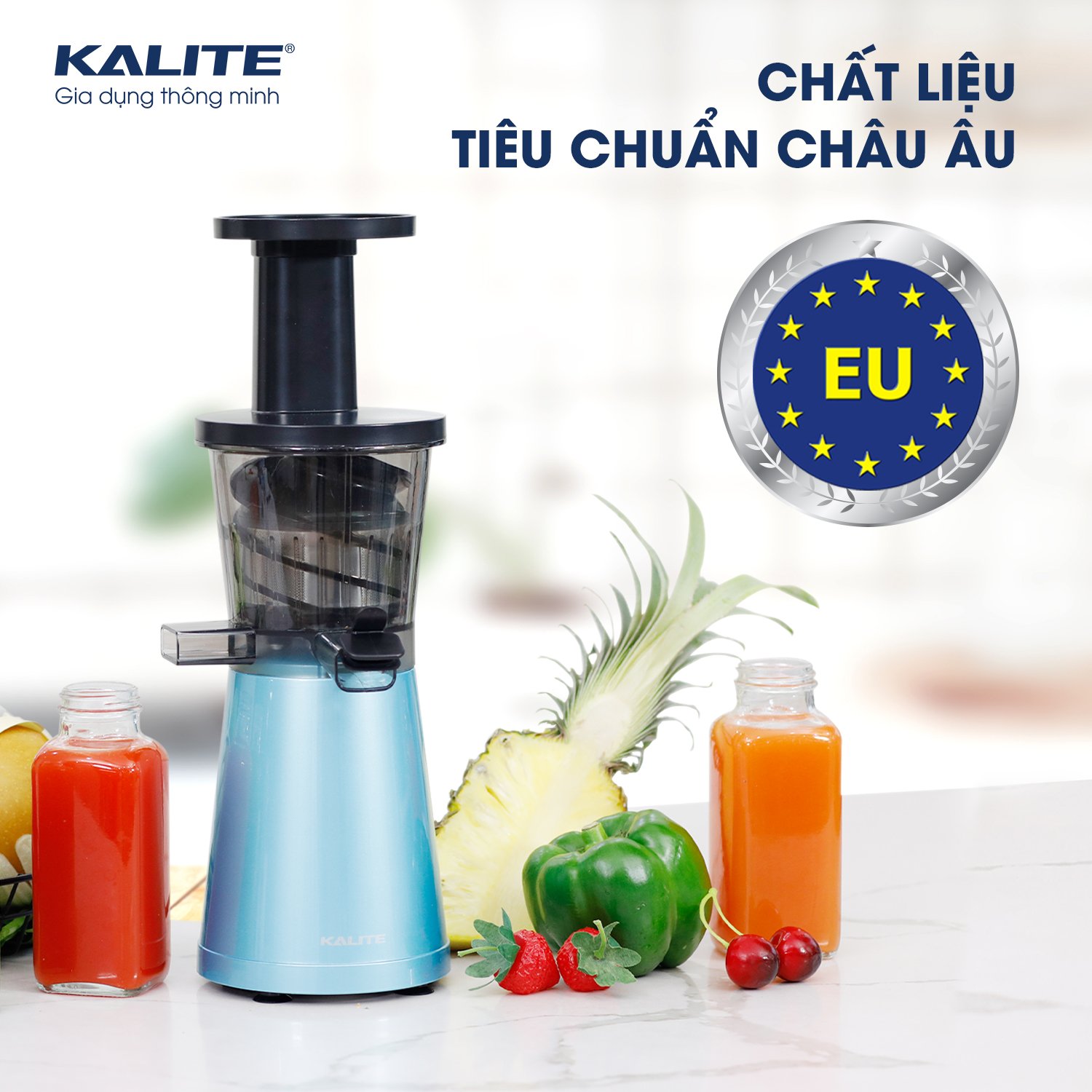 Máy Ép Chậm Kalite KL-530 Tiêu Chuẩn Châu Âu Dung Tích 400 ML Công Suất 200 W - Hàng Chính Hãng