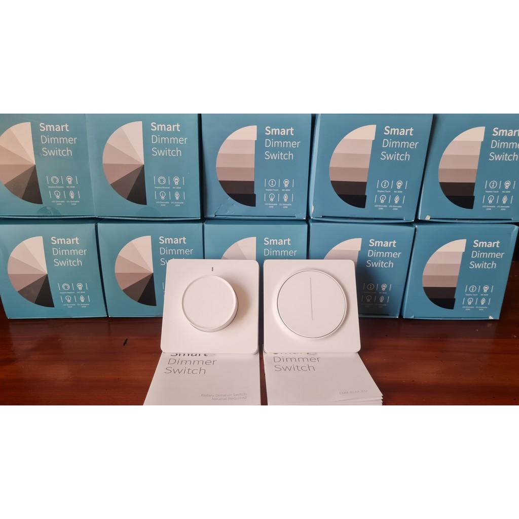 Công tắc Dimmer Wifi điều chỉnh độ sáng đèn/quạt trần - App Tuya/Smart life - Đế Vuông