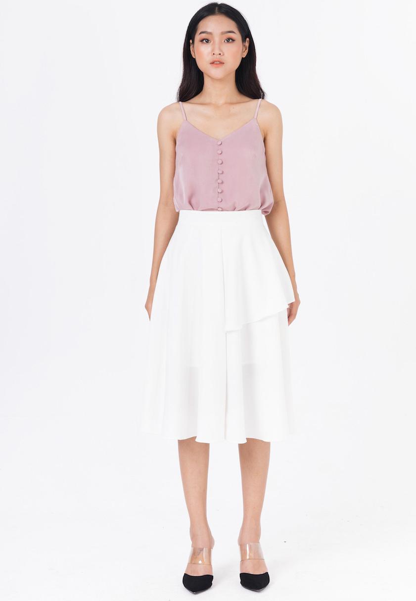 De Leah - Áo 2 Dây Cúc Bọc H