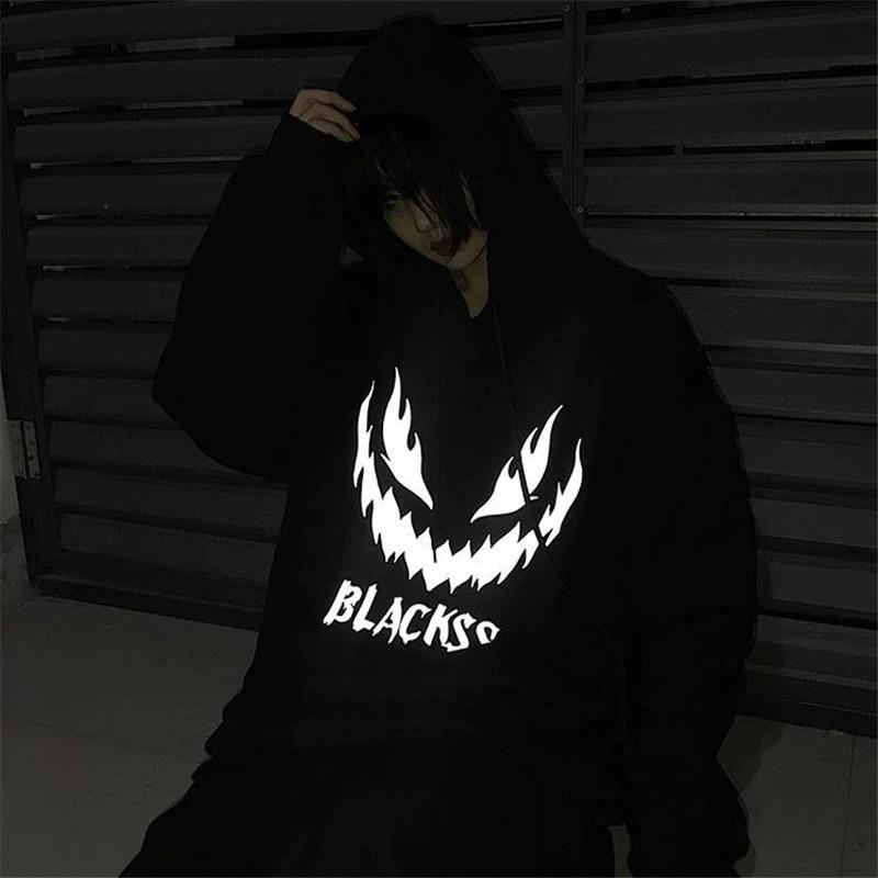 Áo hoodie nam nữ phản quang Blackss