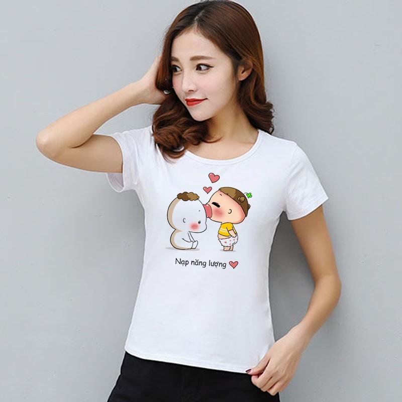 Áo thun nữ in hình dễ thương vải dày và mềm mịn ATNK1176