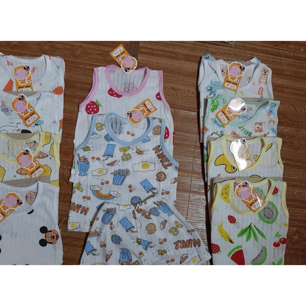 Combo 5 bộ quần áo cho bé - coton giấy áo ba lỗ quần đùi