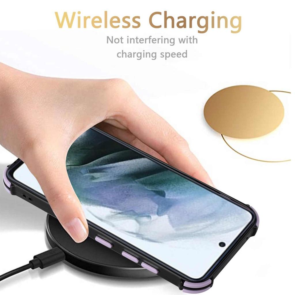 Ốp điện thoại TPU mềm giá đỡ gắn thẻ cho Samsung Galaxy A11 M11 A21S A52 A72 S21 + S21 Plus S21 Ultra S21 FE 5G