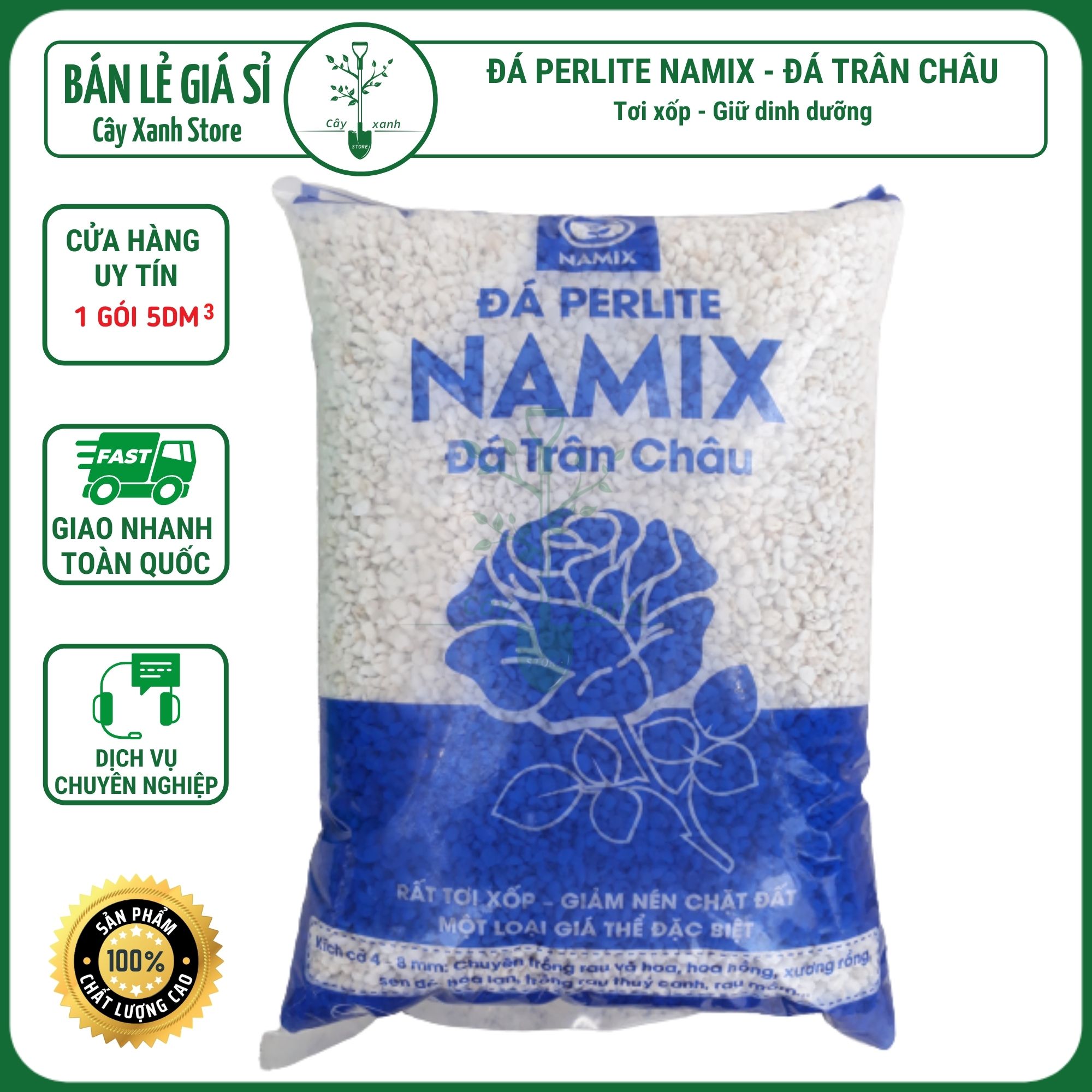 Đá Perlite Đá Namix Đá Trân Châu - Cực Phẩm Cho Sen Đá, Xương Rồng