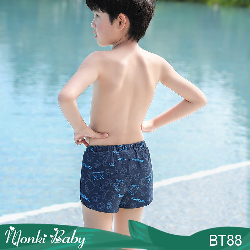 Quần Bơi Bé Trai 2 Lớp,Quần Đi Biển, Bể Bơi Cho Bé Trai Năng Động, Lót Trong Thoáng Khí, Vải Nhanh Khô Chống Nắng, Bụng Thun &amp; Dây Buộc Điều Chỉnh, Thoải Mái Vận Động, Đảm Bảo Kín Đáo | BT88