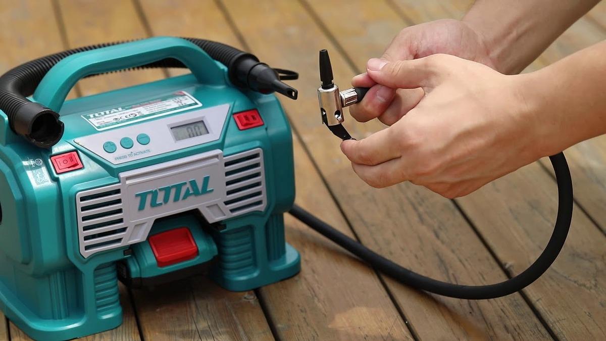 MÁY NÉN KHÍ TỰ ĐỘNG DÙNG PIN (20V/2.0AH) (KHÔNG KÈM THEO PIN VÀ SẠC) TOTAL TACLI2002 CHÍNH HÃNG - HÀNG CHÍNH HÃNG