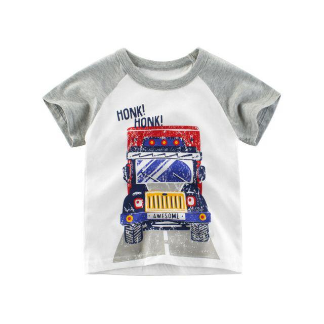 Áo cotton cộc tay bé trai Kotokids áo cho bé hàng xuất Âu Mỹ
