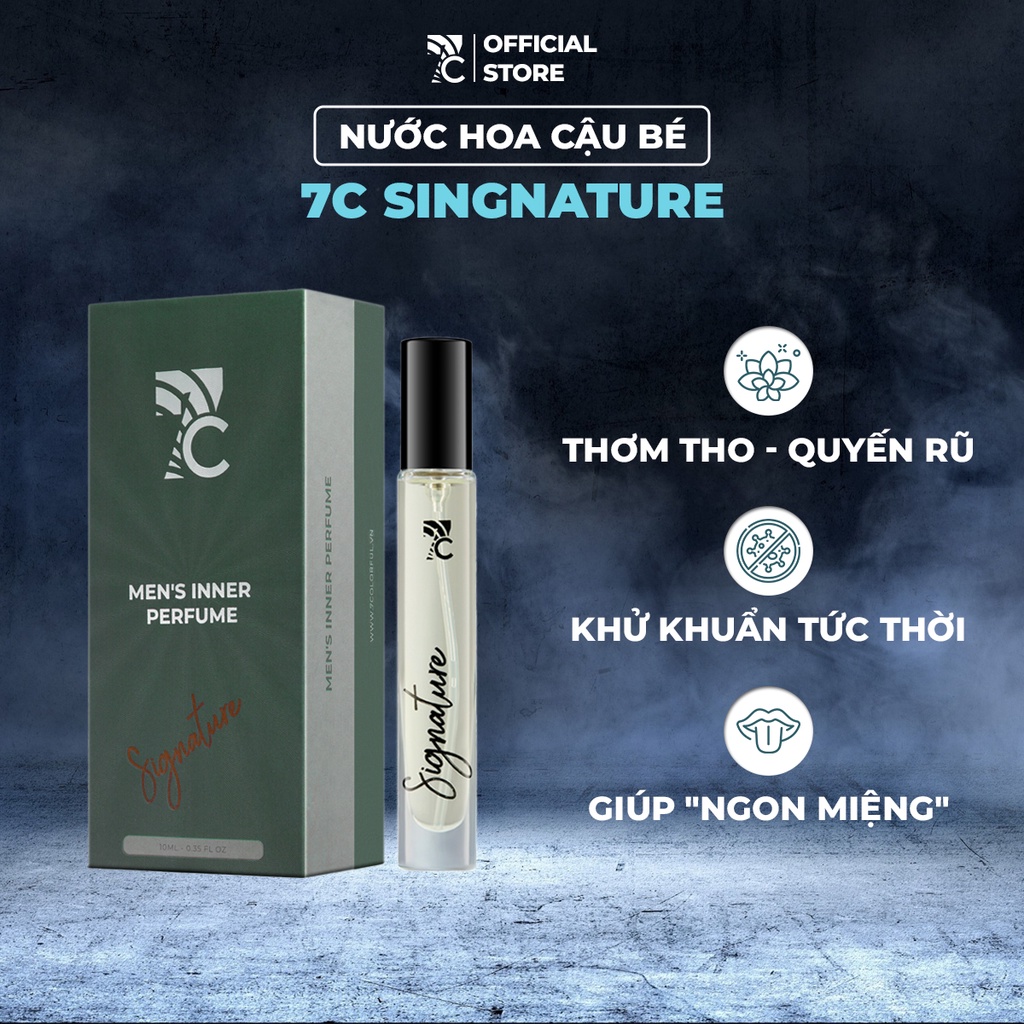 Nước hoa cậu bé lưu hương lâu và làm sạch khuẩn 7C 10ml