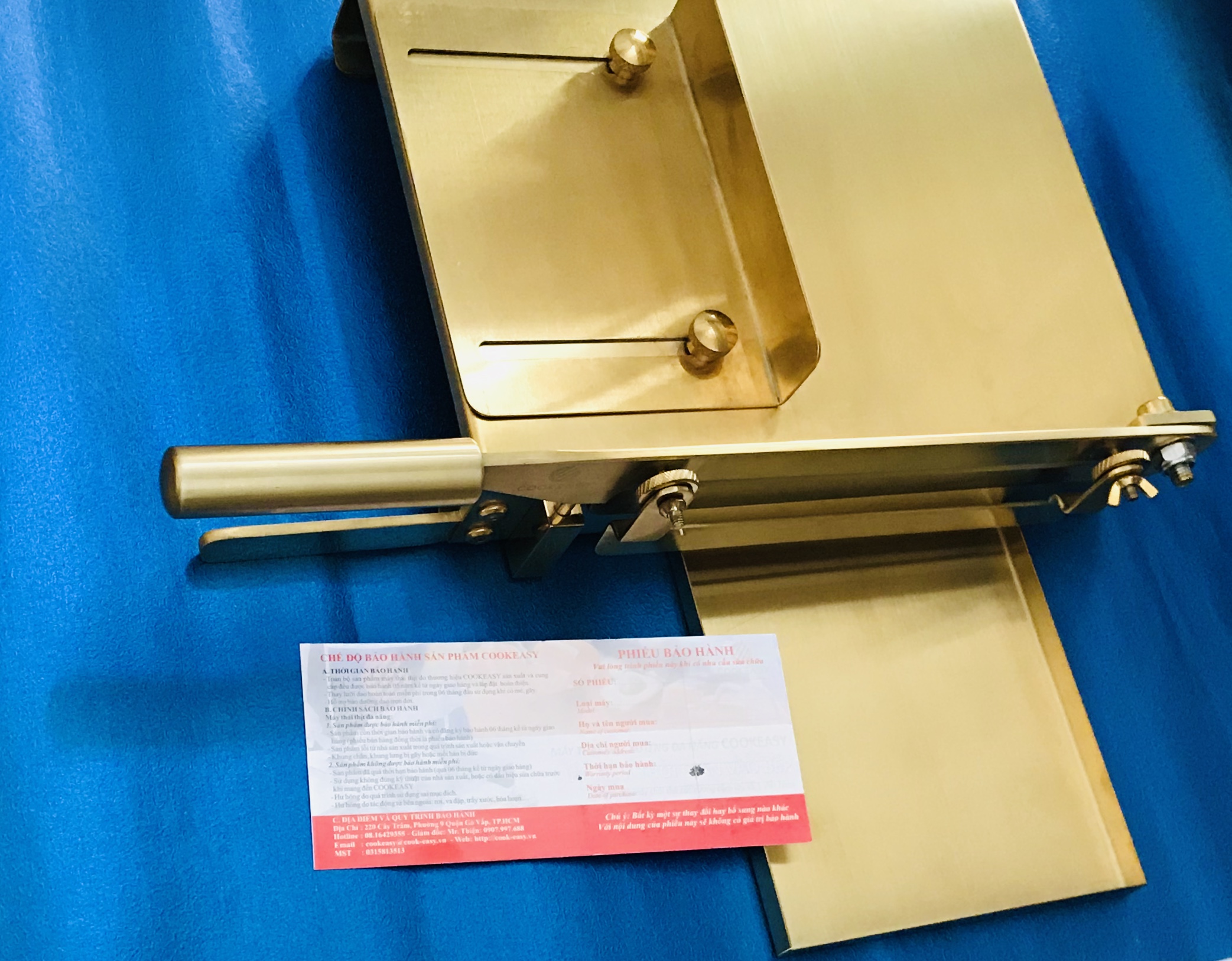 Bàn dao chặt gà, vịt, chặt xương đa năng Bản Gold 24 K