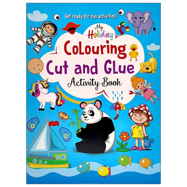 My Holiday Colouring Cut And Glue Activity Book