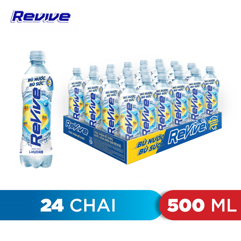 Thùng 24 Chai Nước Giải Khát Revive 500ml