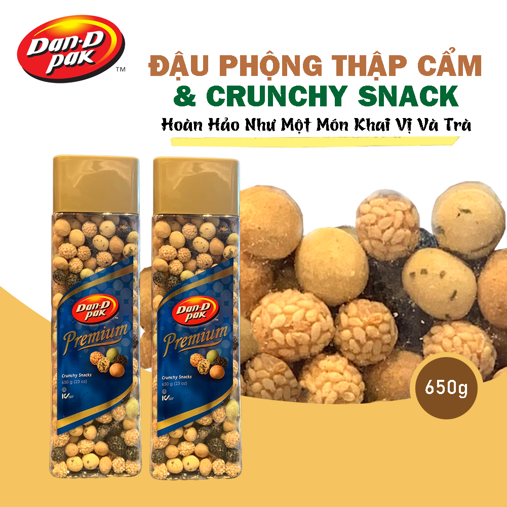 Đậu Phông Thập Cẩm 5 hương vị Tháp 650g Món ăn vặt phù hợp cho mọi lứa tuổi
