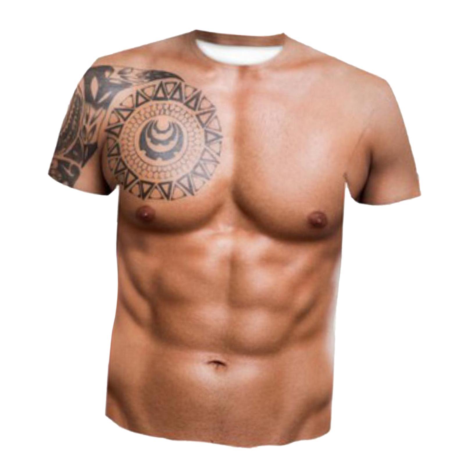 3\' T Shirt Fitness Tee Strongman Breathable Graphic Short Sleeve for Club Party