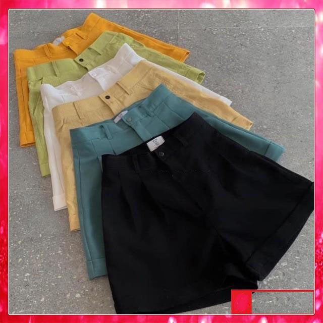 Quần Short Nữ Gập Gấu- OTUTA