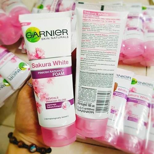 Sữa rửa mặt trắng da Garnier Natural Thái Lan 100ml