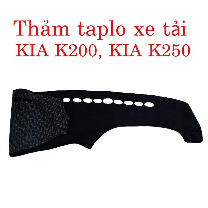 thảm chống nóng taplo xe tải kia k200 và kia k250 thảm nhung cao cấp mềm mịn