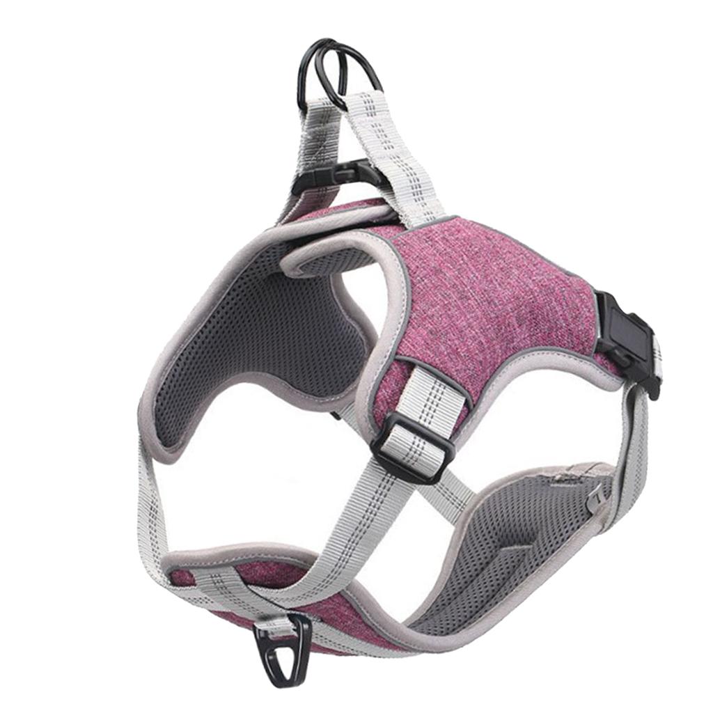 Adjustable Dog Harness Reflective Breathable No Pull Easy to Put on Medium and Large Dogs