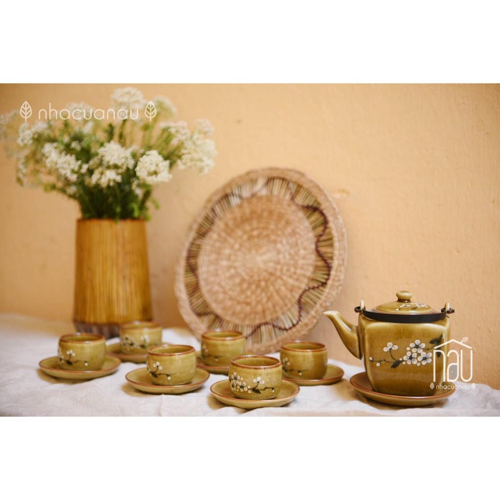 Bộ ấm chén trà, bộ bình trà gốm sứ truyền thống Bát Tràng, men Hỏa biến lòng nở hoa nghệ nhân Tô Thanh Sơn #tothanhson