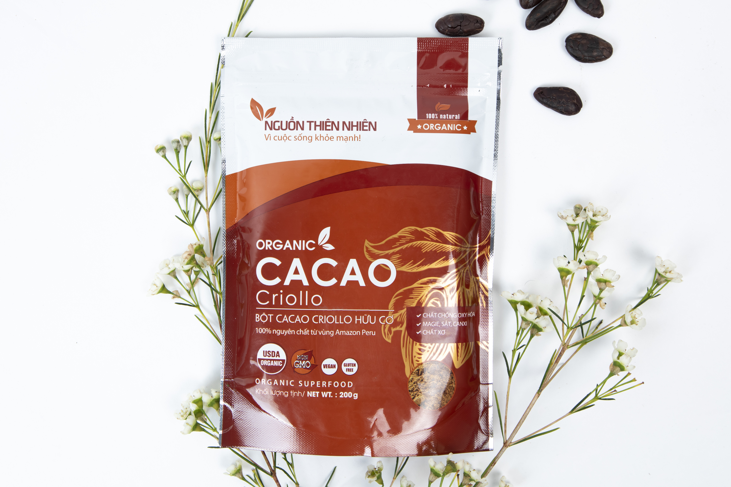 BỘT CACAO CRIOLLO HỮU CƠ PERU