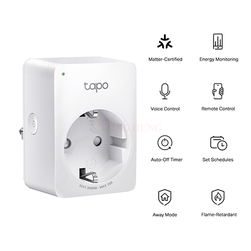 Ổ cắm Wifi TP-Link Tapo Mini Smart Wifi Plug Energy Monitoring P110M - Hàng chính hãng
