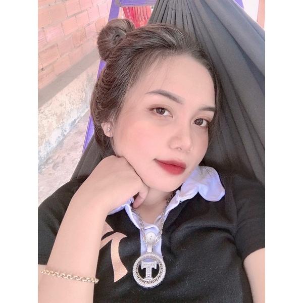 ᴾᵀᴺᵃᶜᶜ Dây chuyền bạch kim xoắn lá phối mặt T đá paget