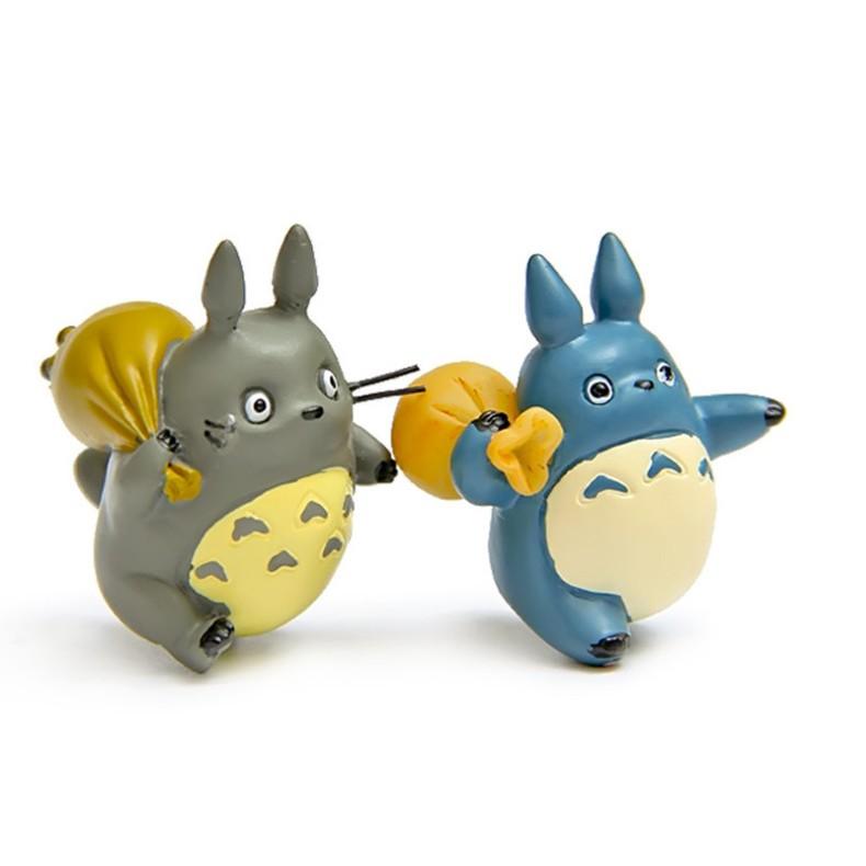 KHO-HN * Mô hình Totoro vác túi ngộ nghĩnh dễ thương cho các bạn trang trí tiểu cảnh, terrarium, DIY