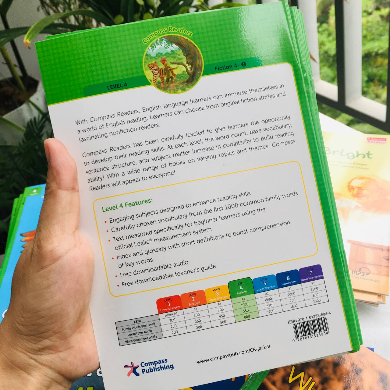 The Tiger, the Boy, and the Jackal - Leveled Reader with Downloadable Audio Free - Sách chuẩn nhập khẩu từ NXB Compass