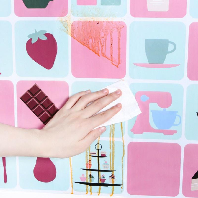 Decal Dán Bếp - Miếng Giấy Dán Nhà Bếp Cách Nhiệt Chống Dầu Mỡ