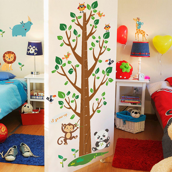 Decal Dán Tường Thước Đo Cây Binbin TD21