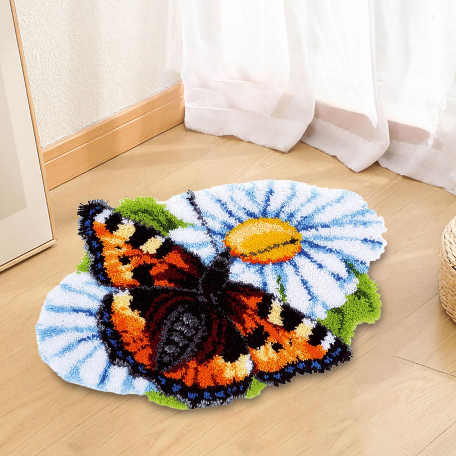 Bear Latch Hook DIY Hand Craft for Pillow Mat Cushion Carpet Rug 50x40cm