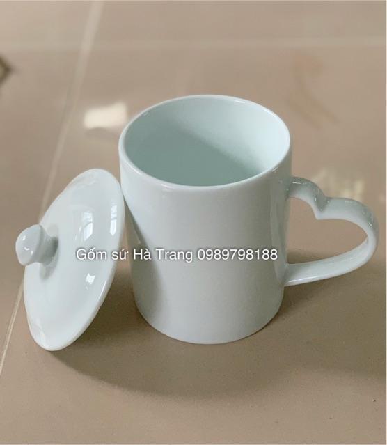 Cốc quai tim Gốm sứ Bát Tràng