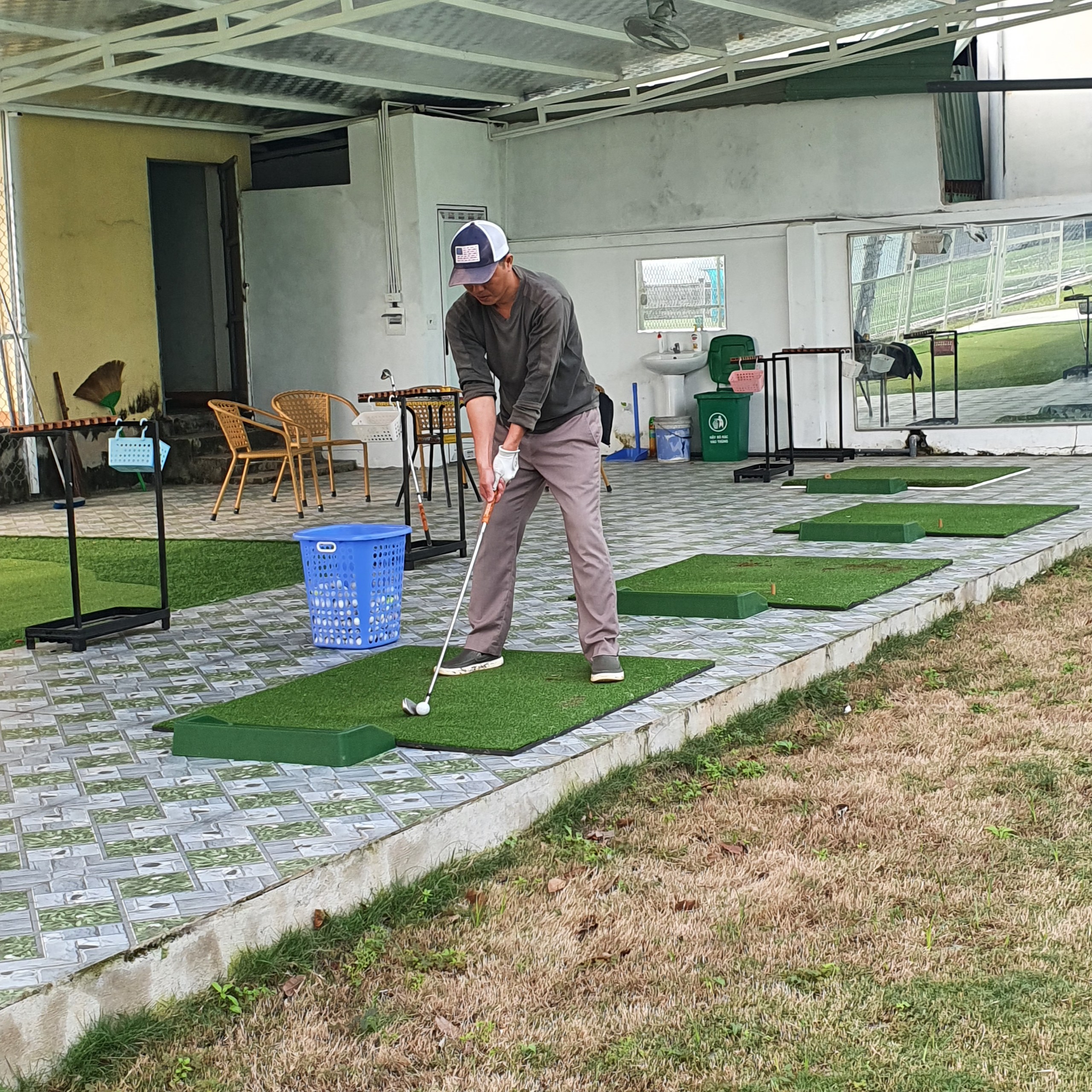 Thảm Tập Swing PGM Golf Mat - DJD002 (1.5m x 1.5m)