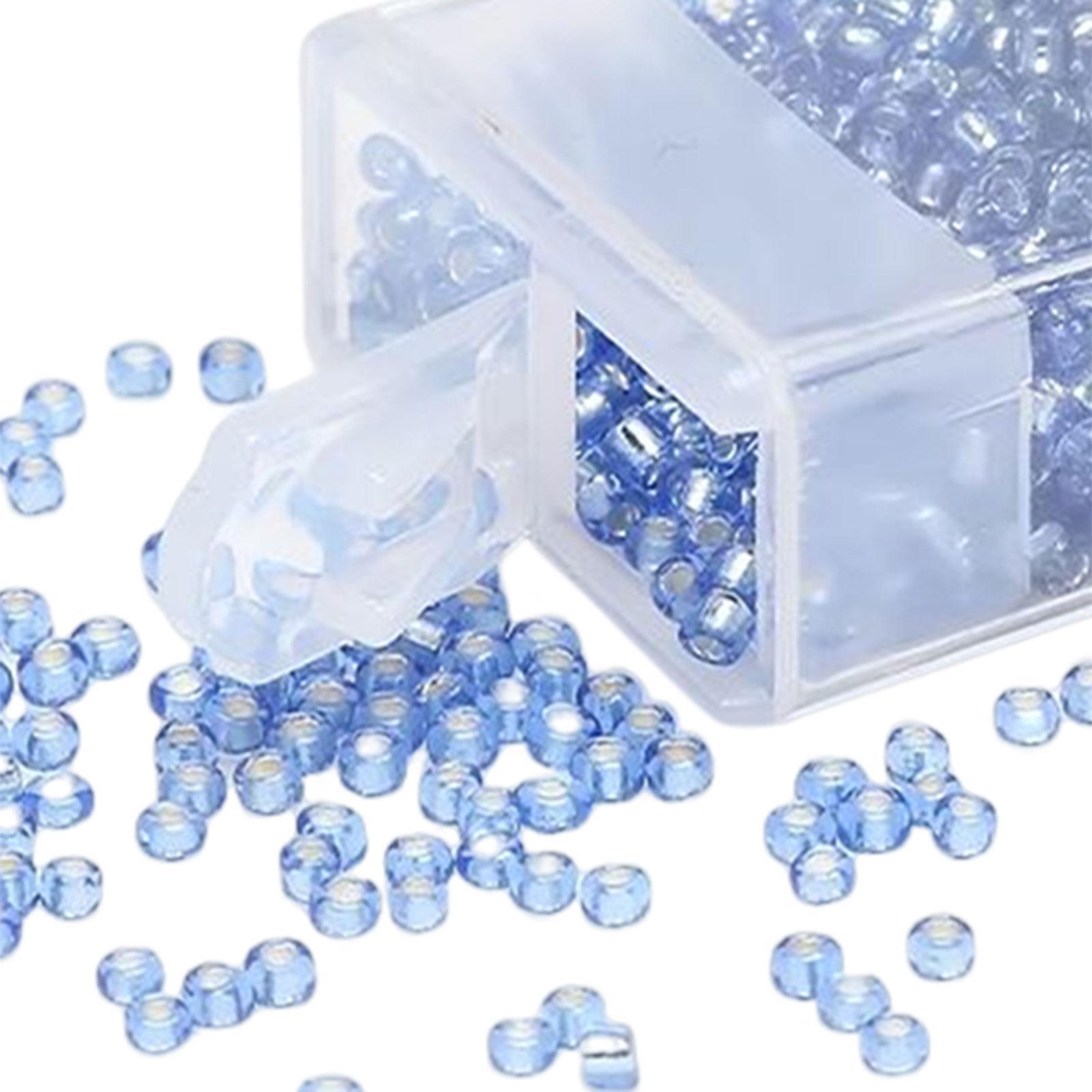 1000Pcs Beads Craft Beads with Storage Box Handcrafted Home Decoration Small Beads Spacer Beads for DIY Pendants Earring Jewelry Making