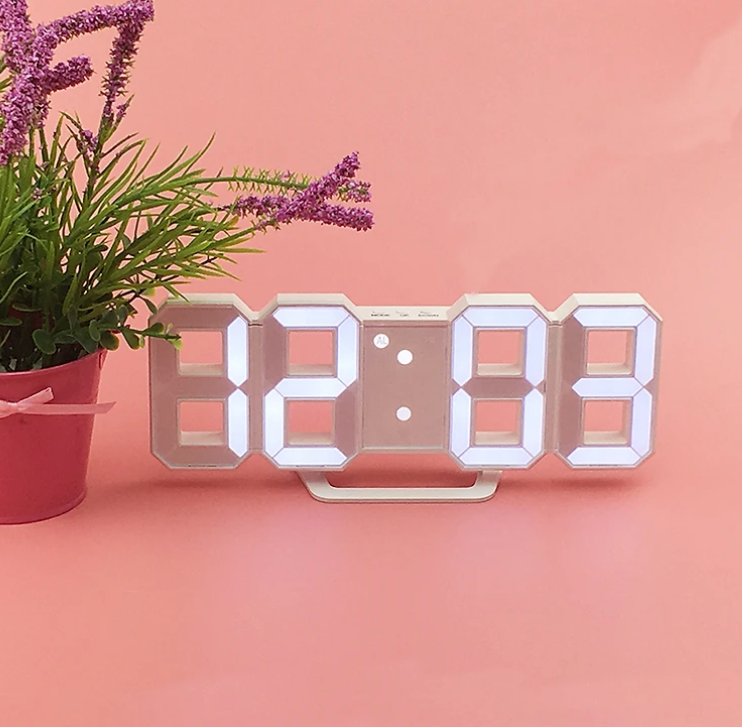 Đồng hồ đèn led để bàn và treo tường sang trọng trang trí dễ thương