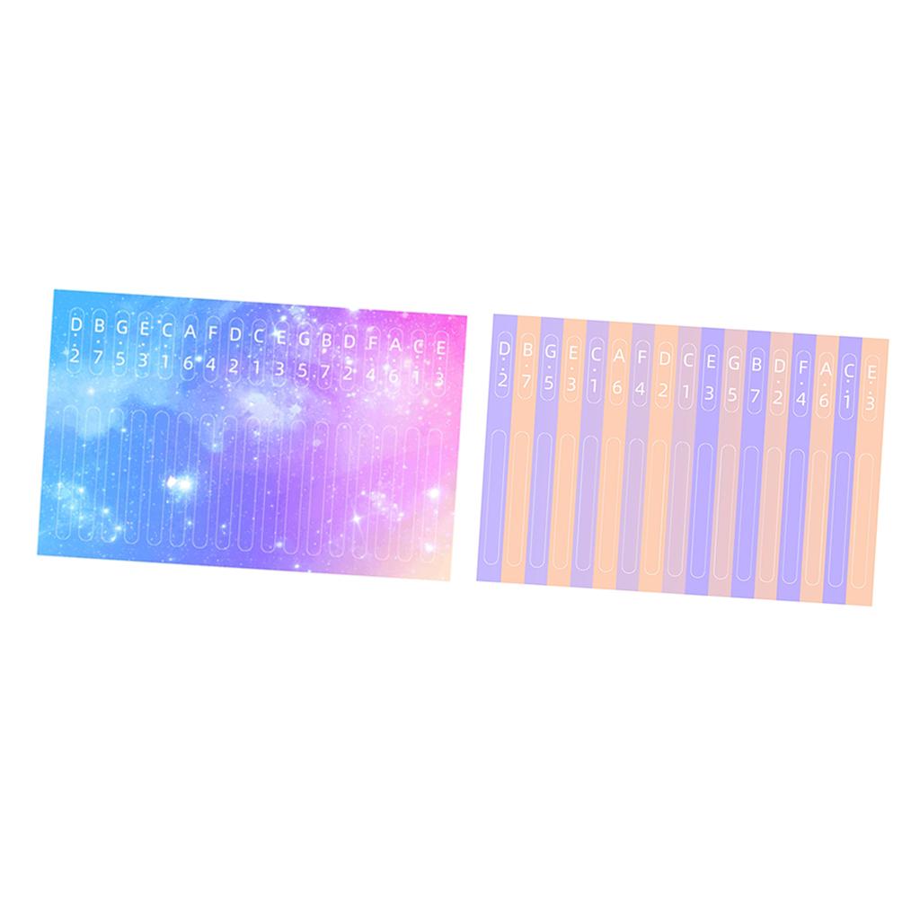 Kalimba Scale Key Sticker Percussion Parts Accs For Learner Musical Set