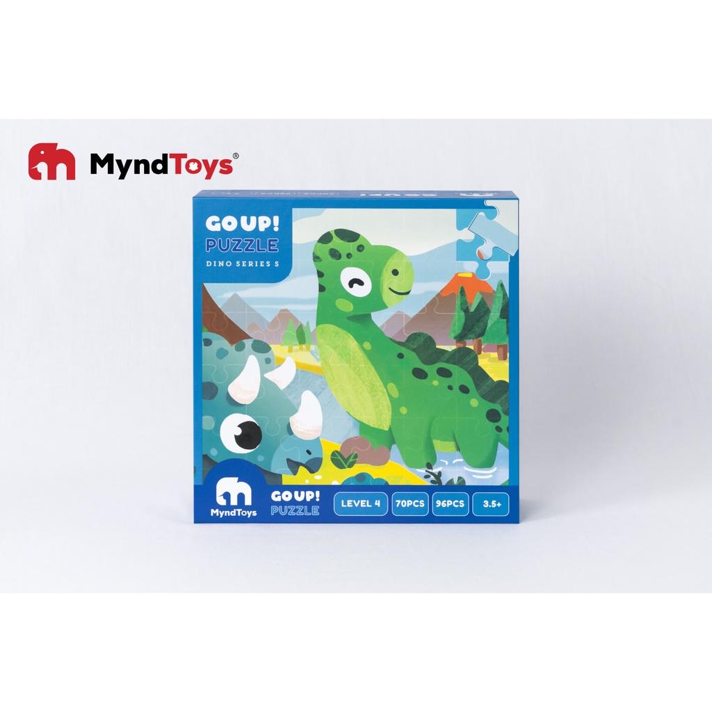 Đồ Chơi Xếp Hình MyndToys Go Up! Puzzle Level 4 - Dino Series S Dành Cho Bé Trên 4 Tuổi