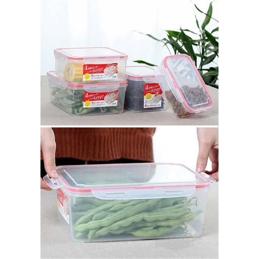 Hộp đựng thực phẩm khóa chặt chịu được nhiệt trong lò vi sóng Inomata 1.3L Nội địa Nhật Bản