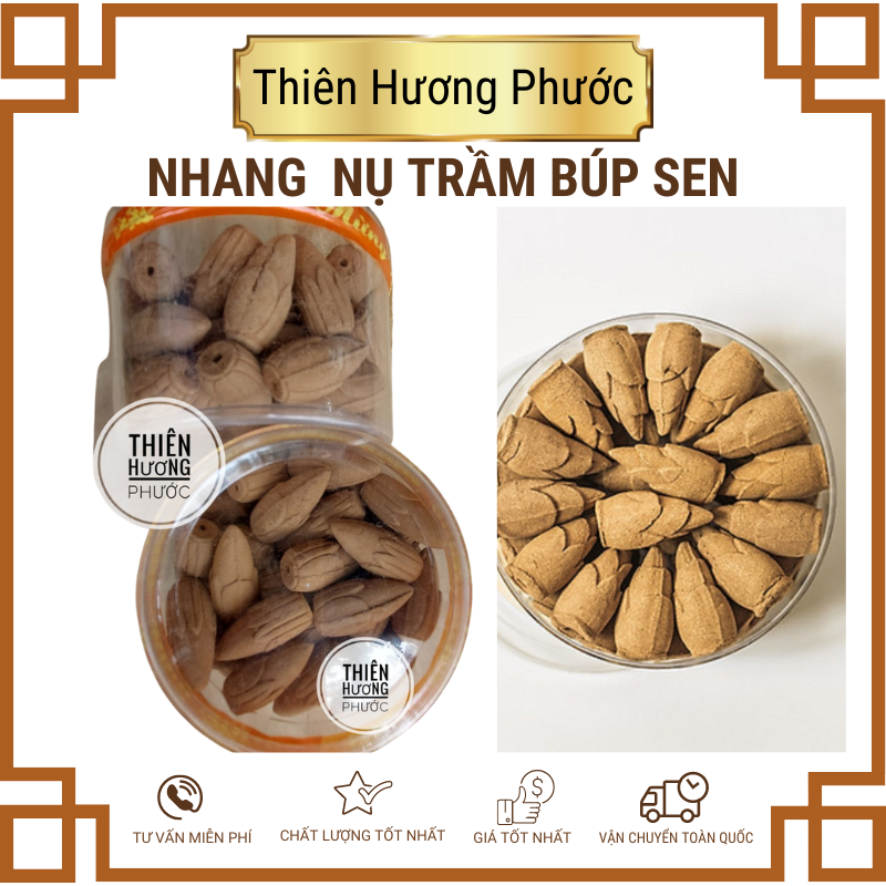 Nhang viên trầm hương búp sen 100gr