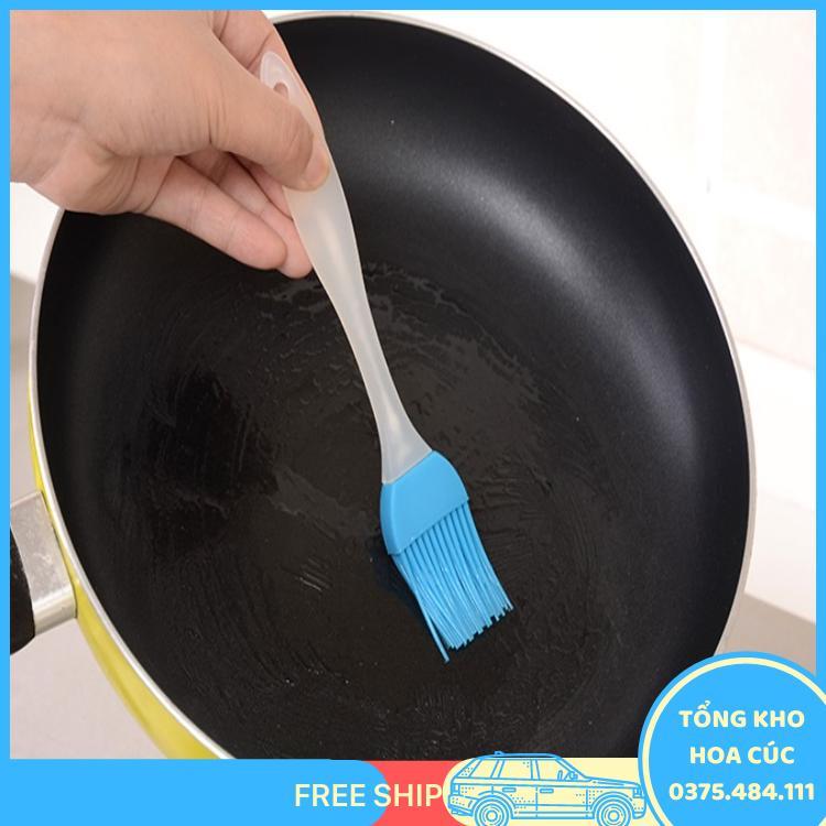 Combo 4 Cây Cọ Silicon Cán Trong Quét Dầu, Bơ, Kem Trang Trí Bánh - Vận Chuyển Miễn Phí Toàn Quốc
