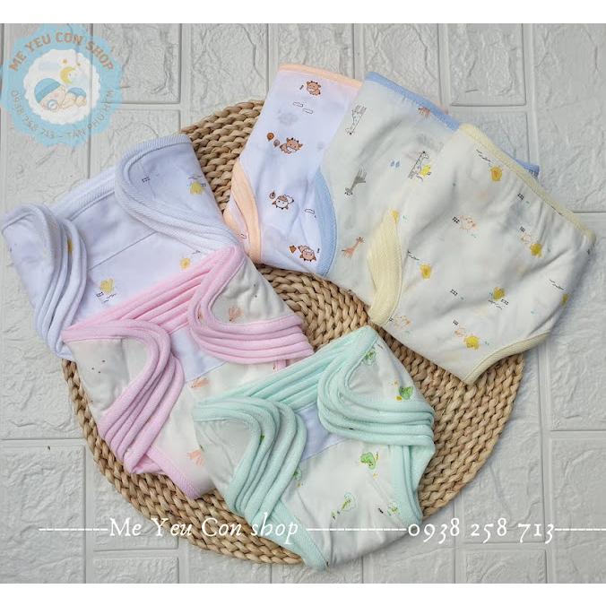 (3-8kg) SET 5 TẢ VẢI DÁN CHO BÉ SƠ SINH- Hiệu CÚN CON Sweeties