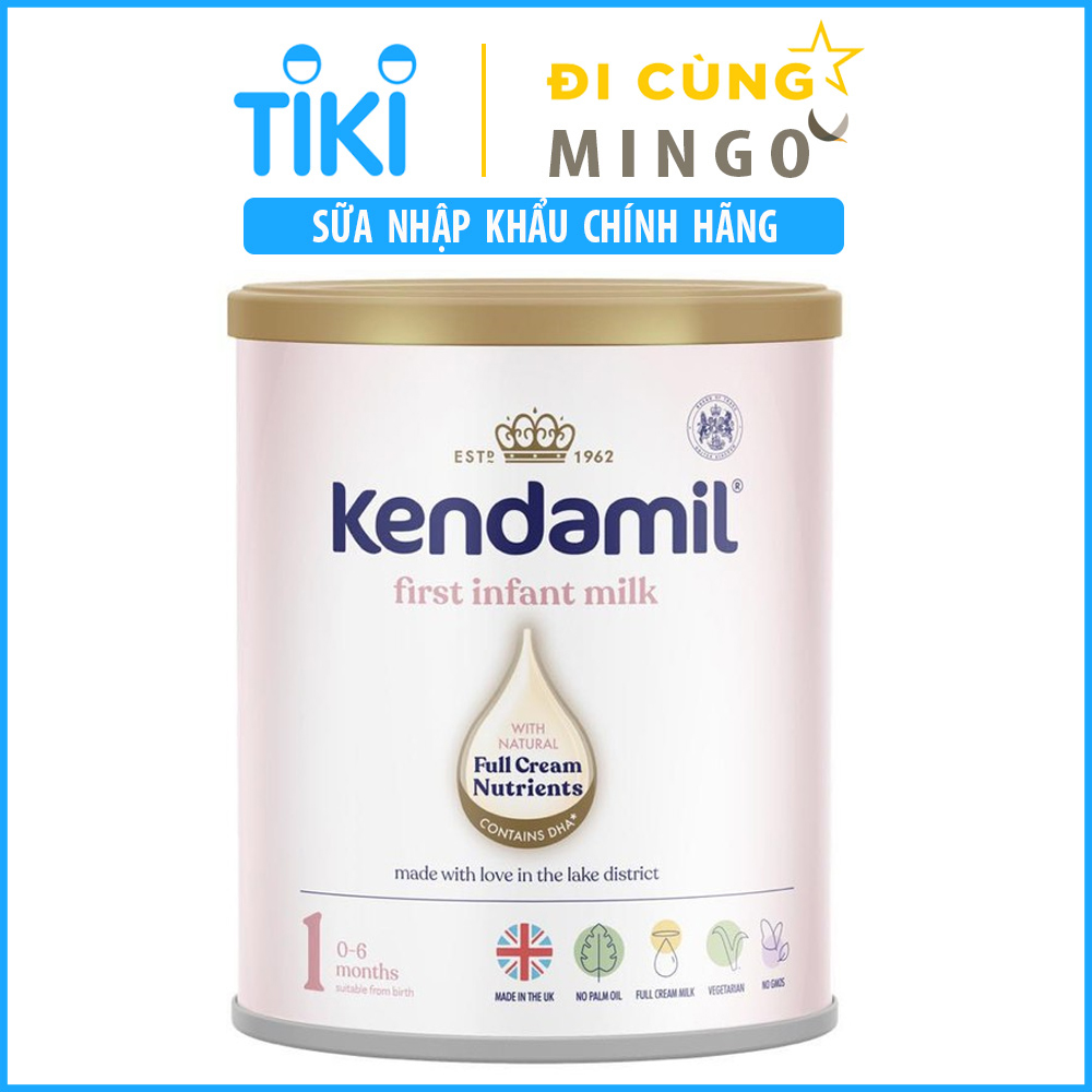 Sữa Kendamil First Infant Milk số 1 400g (0 - 6 tháng) - Nhập khẩu Vương quốc Anh