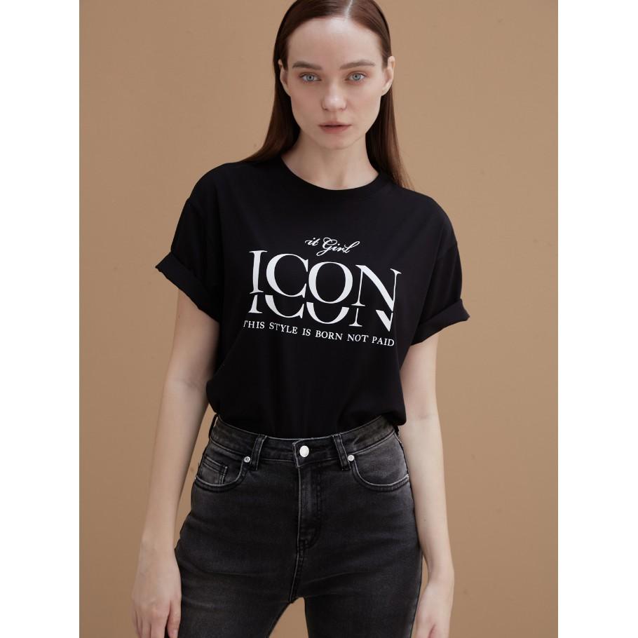 COCO SIN - Áo Thun Đen Icon