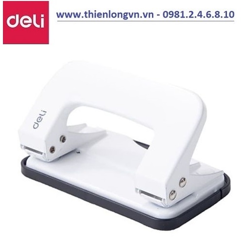 Máy đục lỗ Deli - E0136 màu trắng - 10 tờ